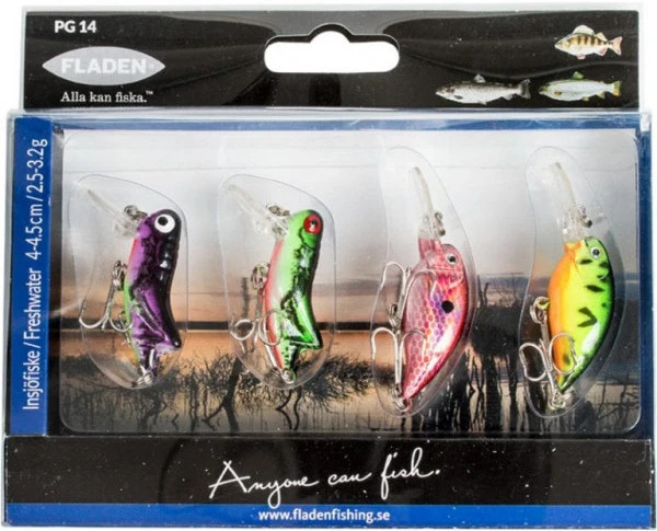 Fladen Plugbait 4.5cm Mini Floating (4 Stuks, 2.5-3.2g) 1 Fladen Plugbait 4.5cm Mini Floating (4 Stuks, 2.5-3.2g)