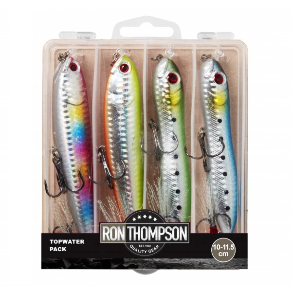 Ron Thompson Topwater Pack Inc. Box 10-11.5cm (16.5-22.5g) (3 Reviews) 1 Ron Thompson Topwater Pack Inc. Box 10-11.5cm (16.5-22.5g) (3 Reviews)