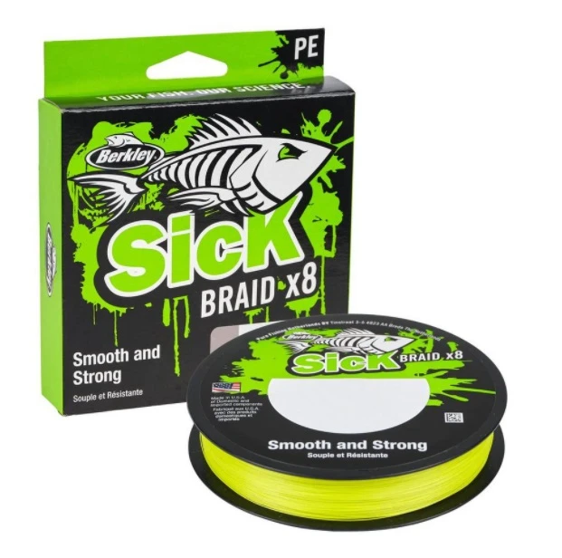 Berkley Sick Braid Hi-Viz Yellow 150m (3 Reviews) 1 Berkley Sick Braid Hi-Viz Yellow 150m (3 Reviews)